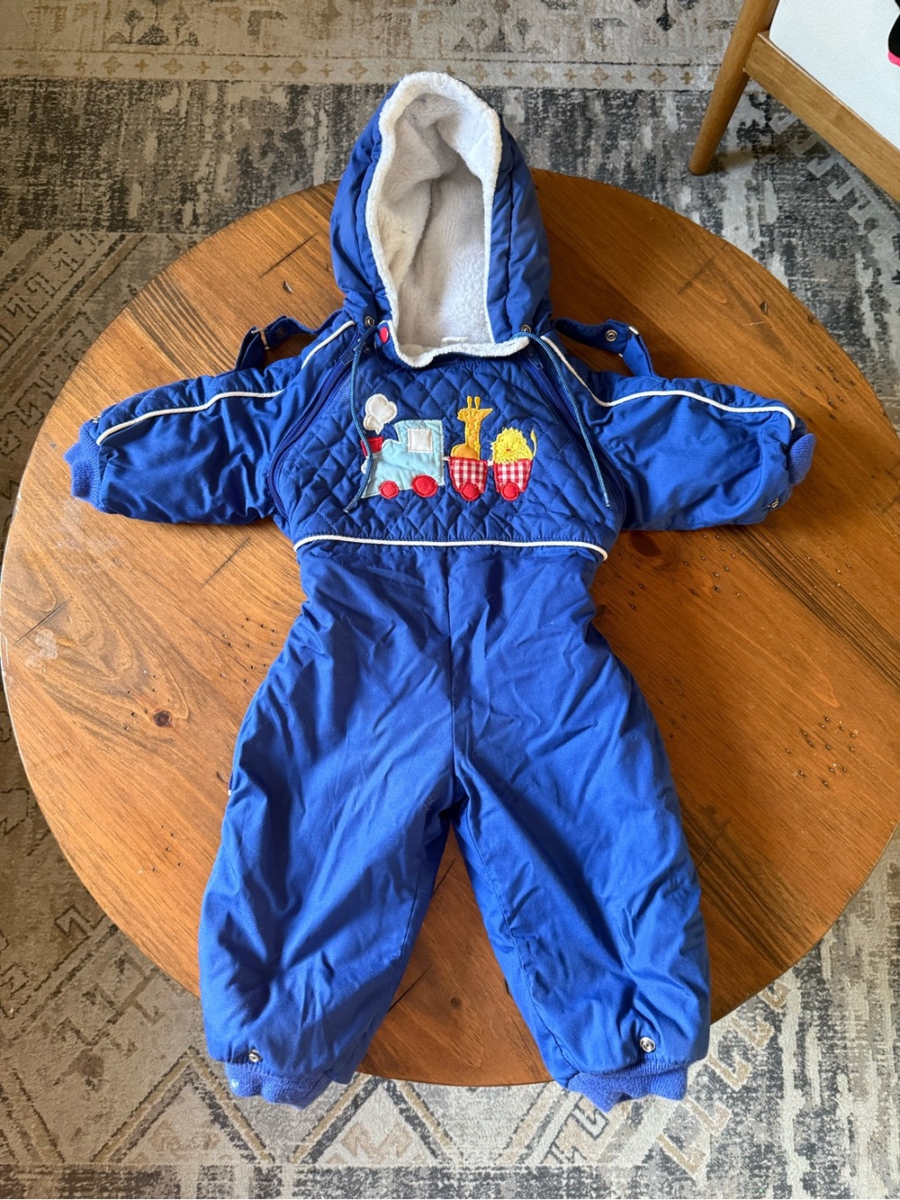 VINTAGE London Fog Quilted Baby Snow Suit with Hood
